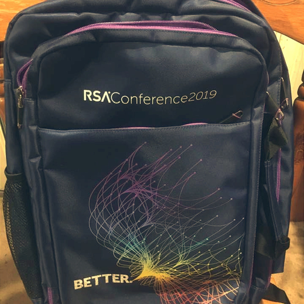 RSA Conference 2019 Rainbow Blue Backpack - NEW